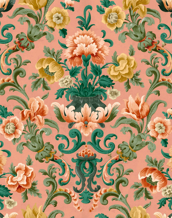 Aranjuez Damask, Peach D00130