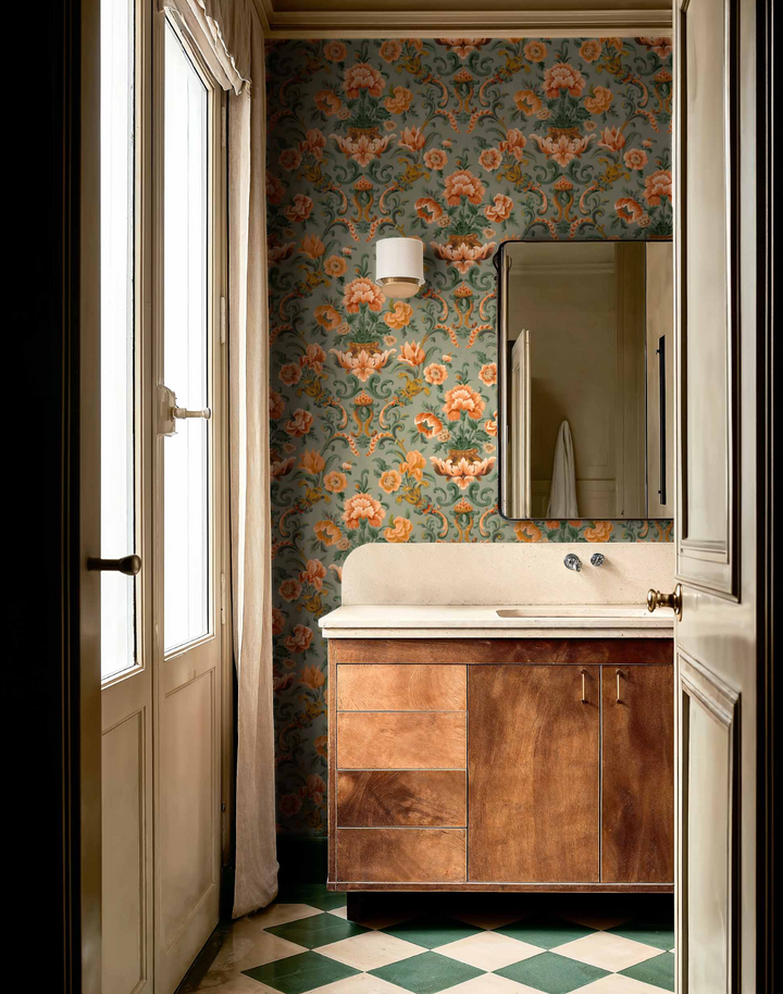 Aranjuez Damask, Sage D00131