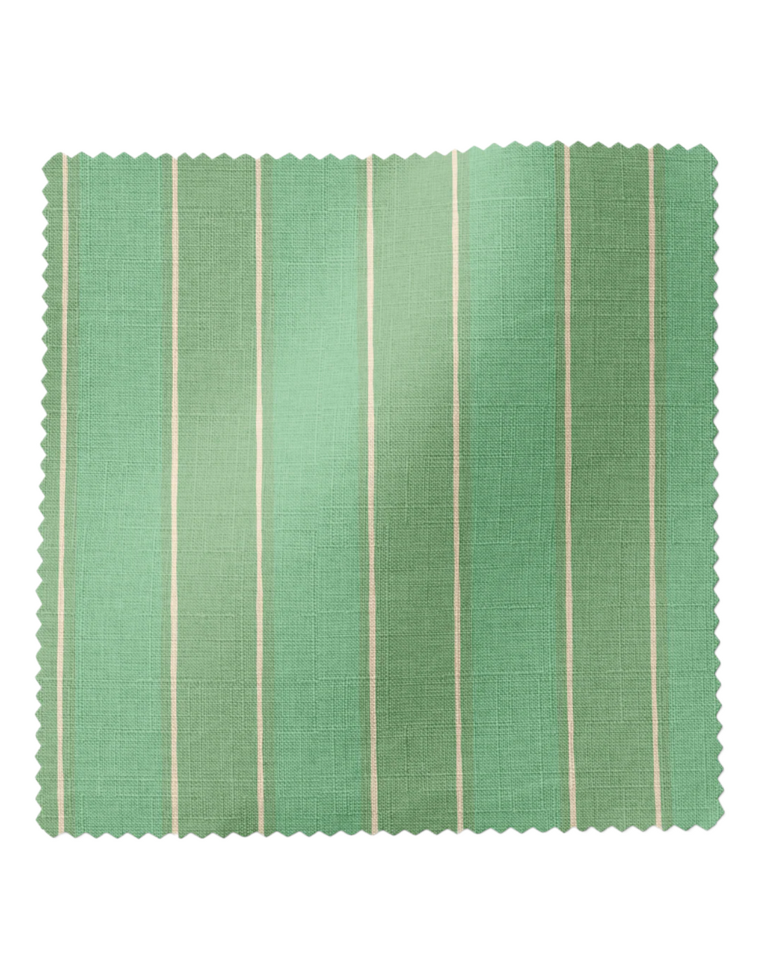 Balancing Act, Green - Linen Fabric