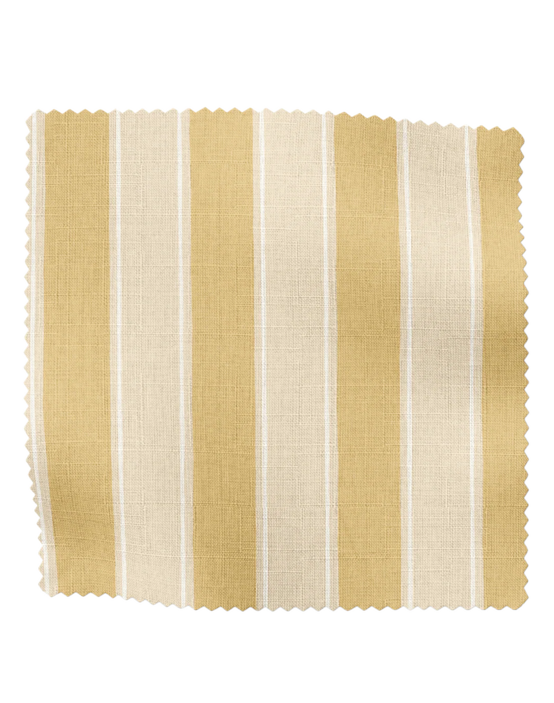 Balancing Act, Ochre - Linen Fabric