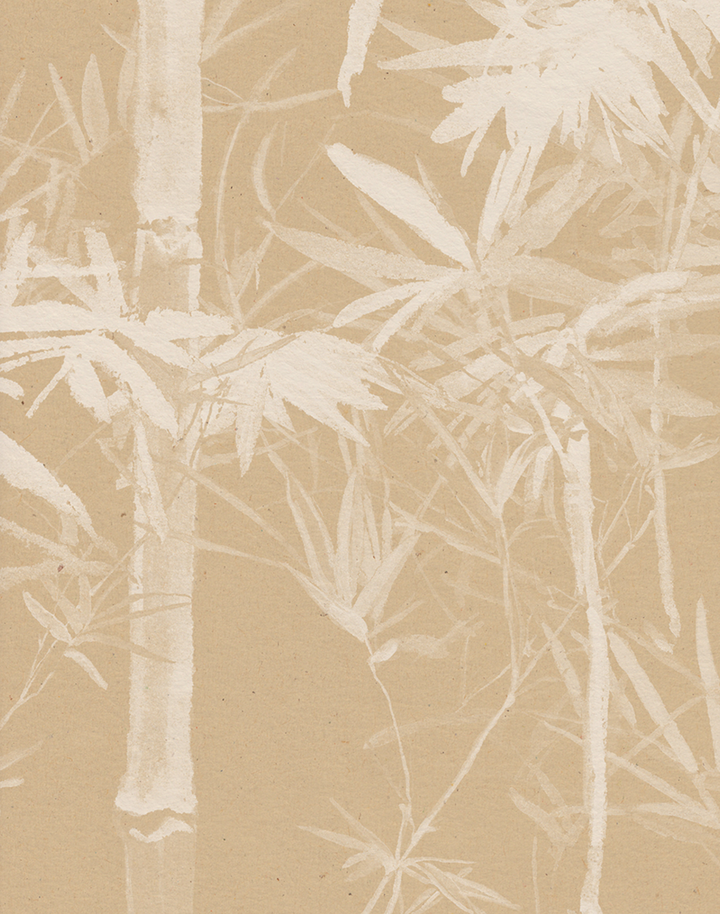 Bamboo Mural, Beige