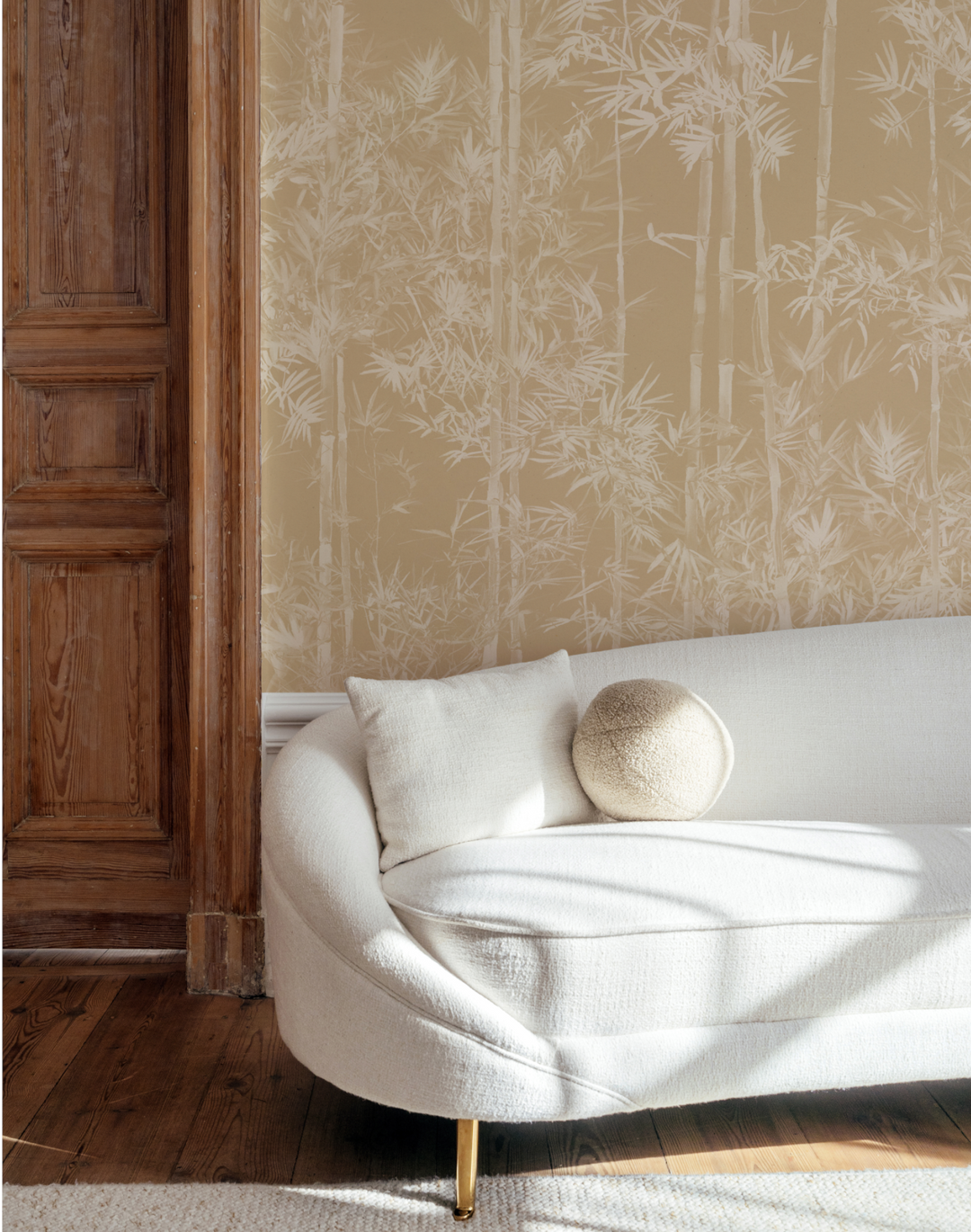 Bamboo Mural, Beige
