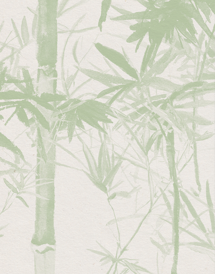Bamboo Mural, Green