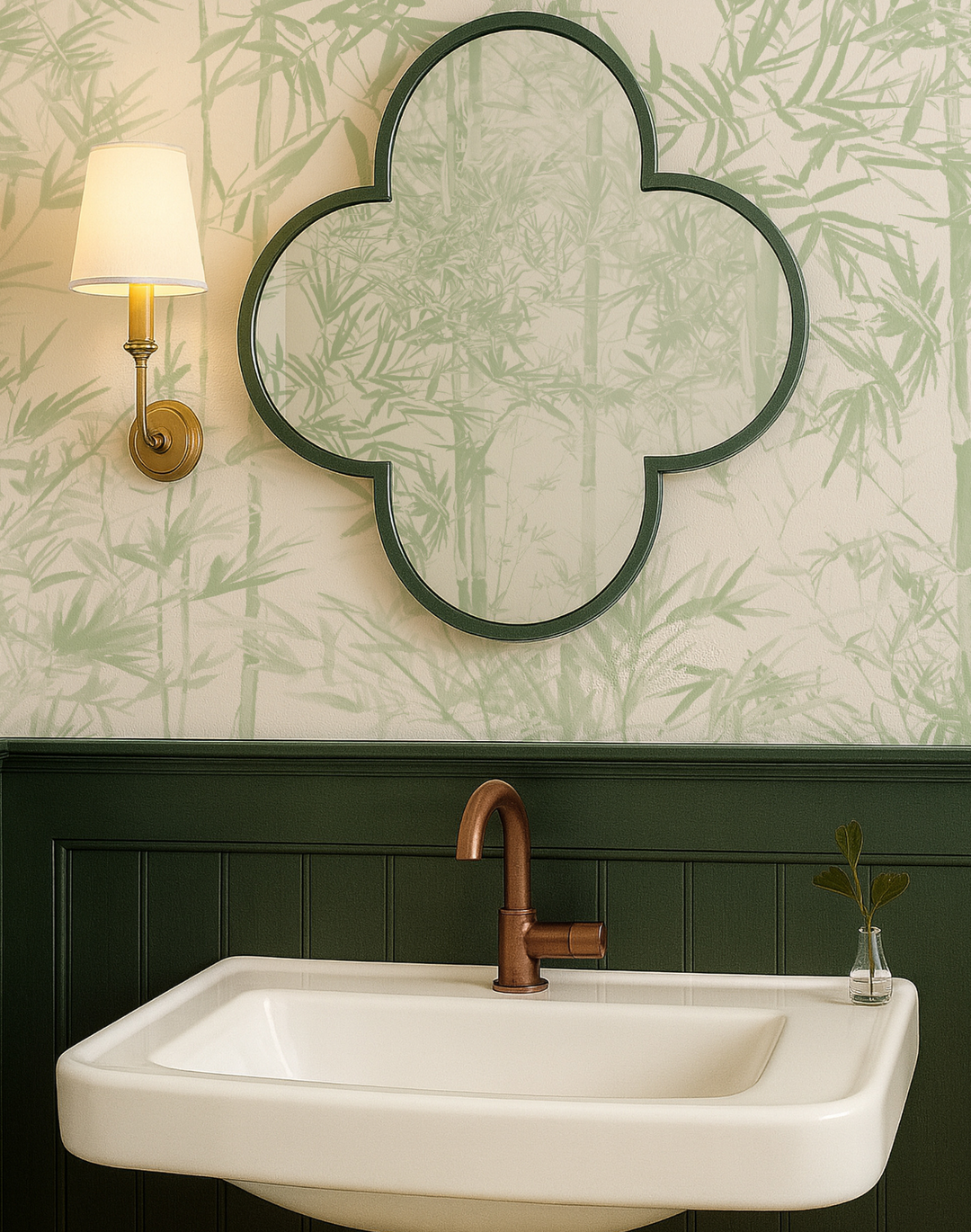 Bamboo Mural, Green