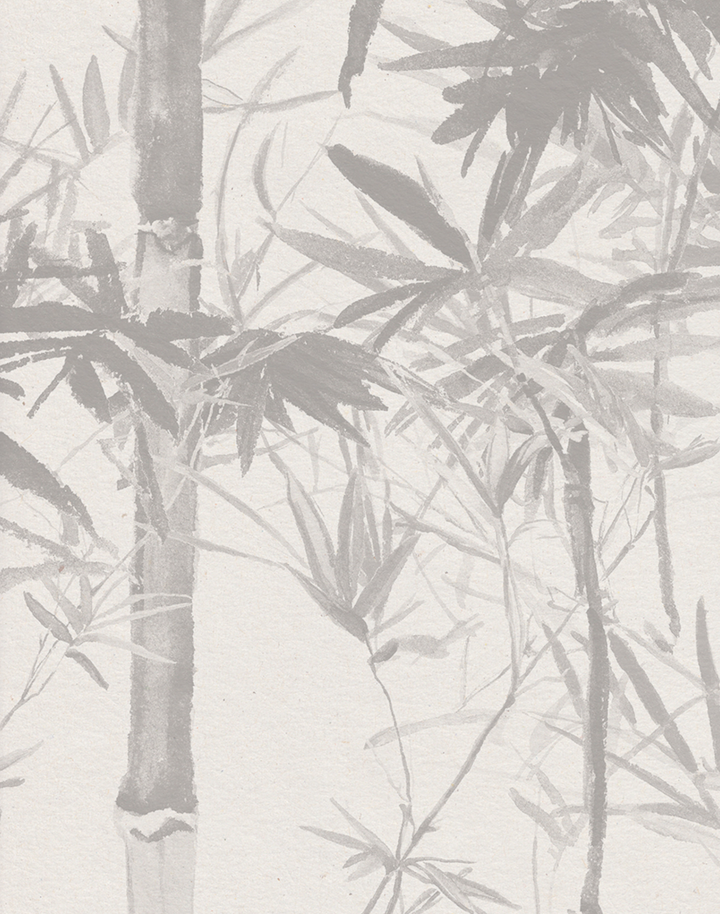Bamboo Mural, Grey