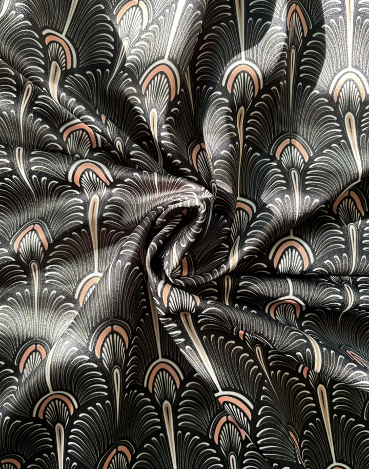 Bang Heavy Satin Fabric, Chocolate