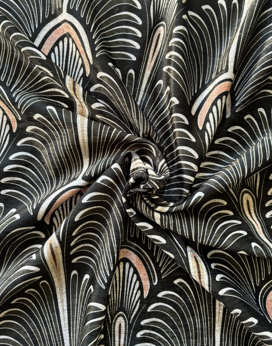 Bang Marbled Velvet Fabric, Chocolate