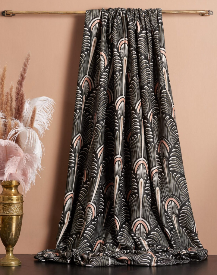 Bang Marbled Velvet Fabric, Chocolate