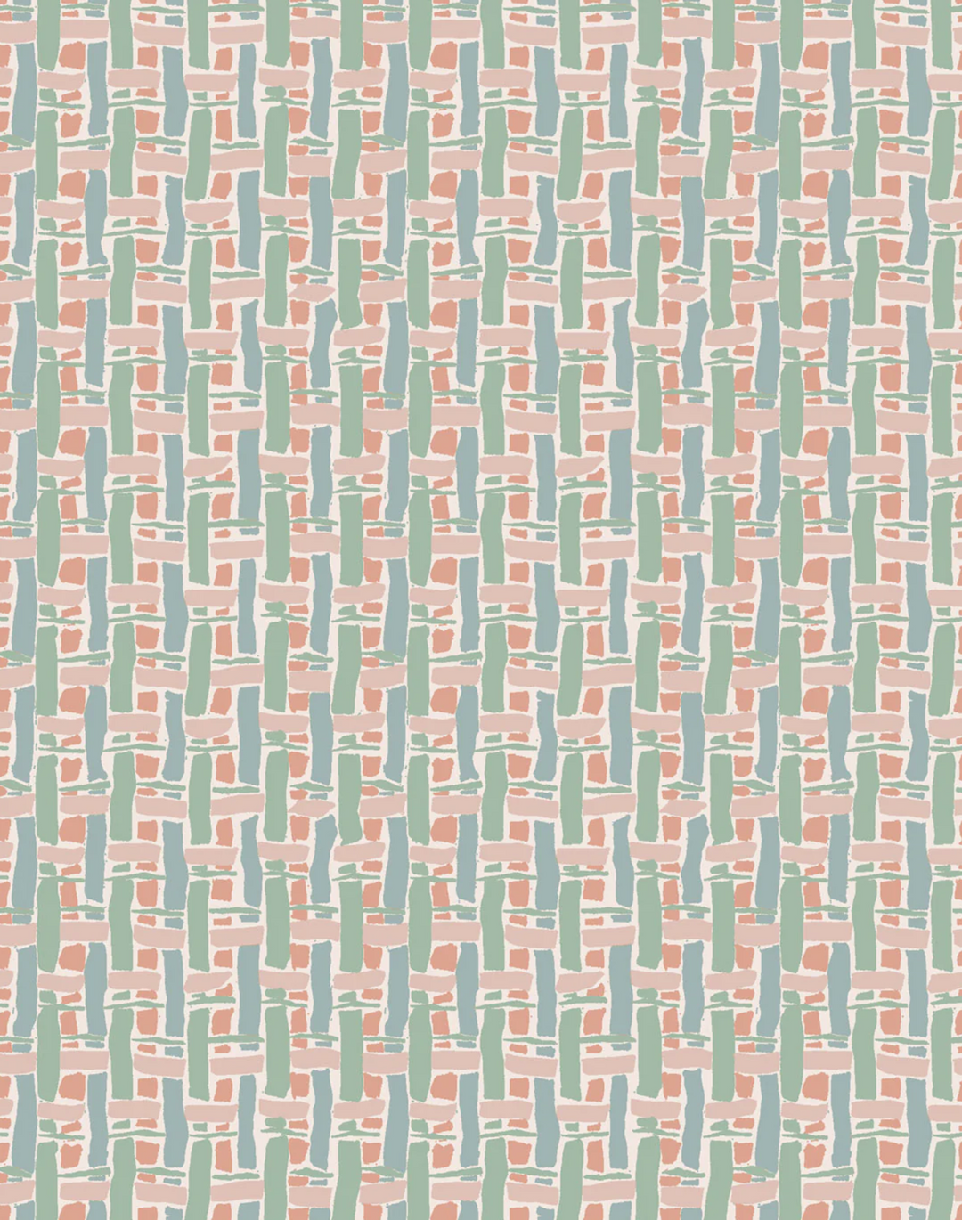 Basket, Peony Pink - Linen Fabric