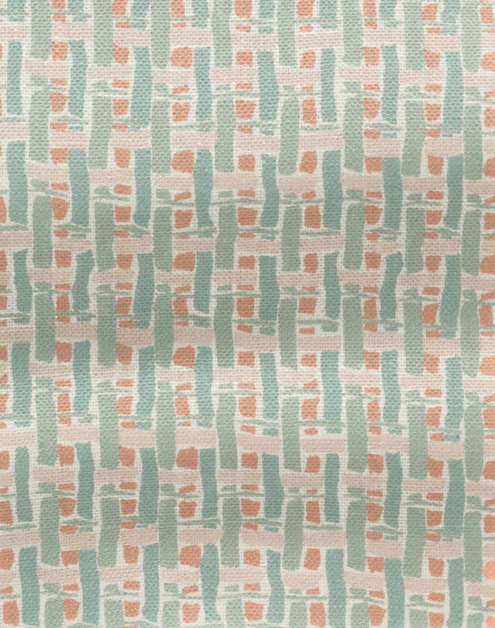 Basket, Peony Pink - Linen Fabric