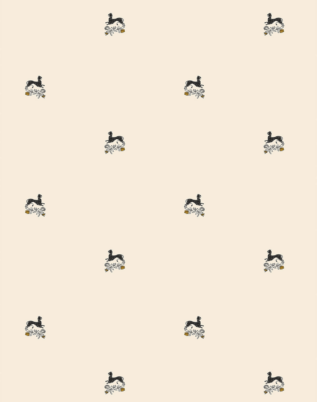 Beastly Blooms Grasscloth, Champagne Beige WPLR0121
