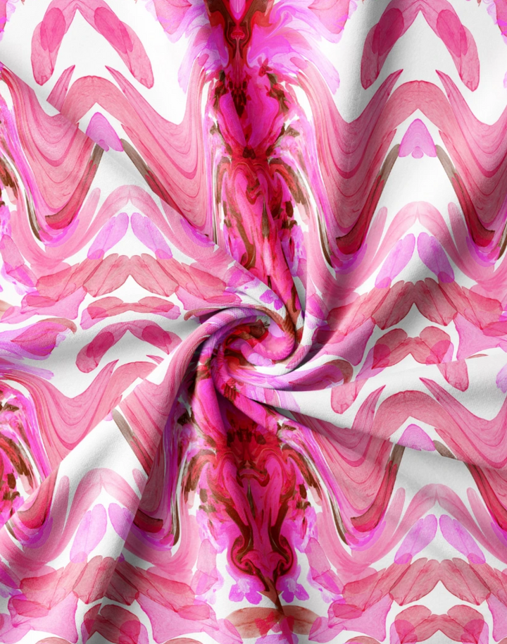 Bel Air Blossom, Peony Velvet Fabric