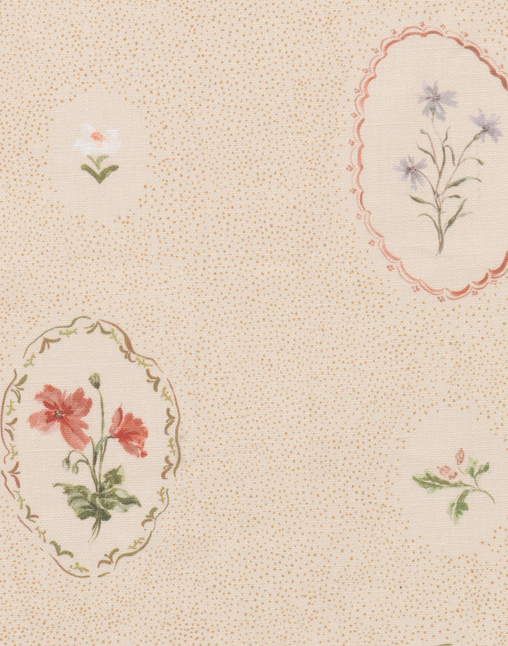 Bibury Sprig, Tea - Linen Fabric