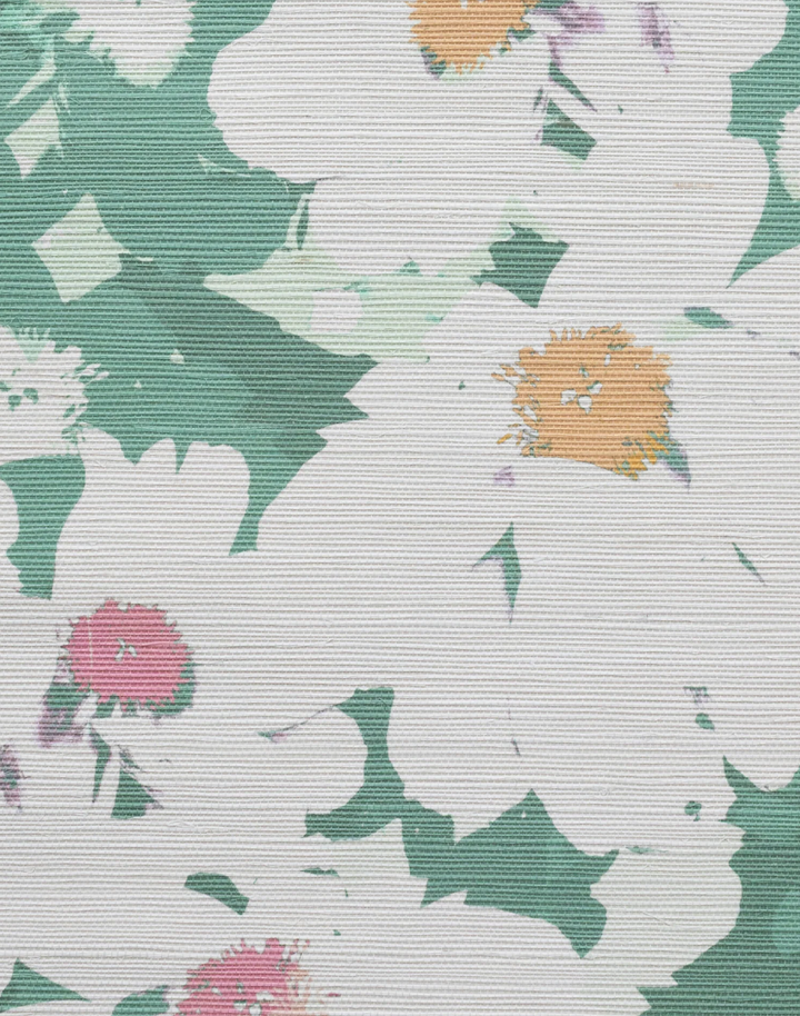 Grasscloth Big Peony, Palm
