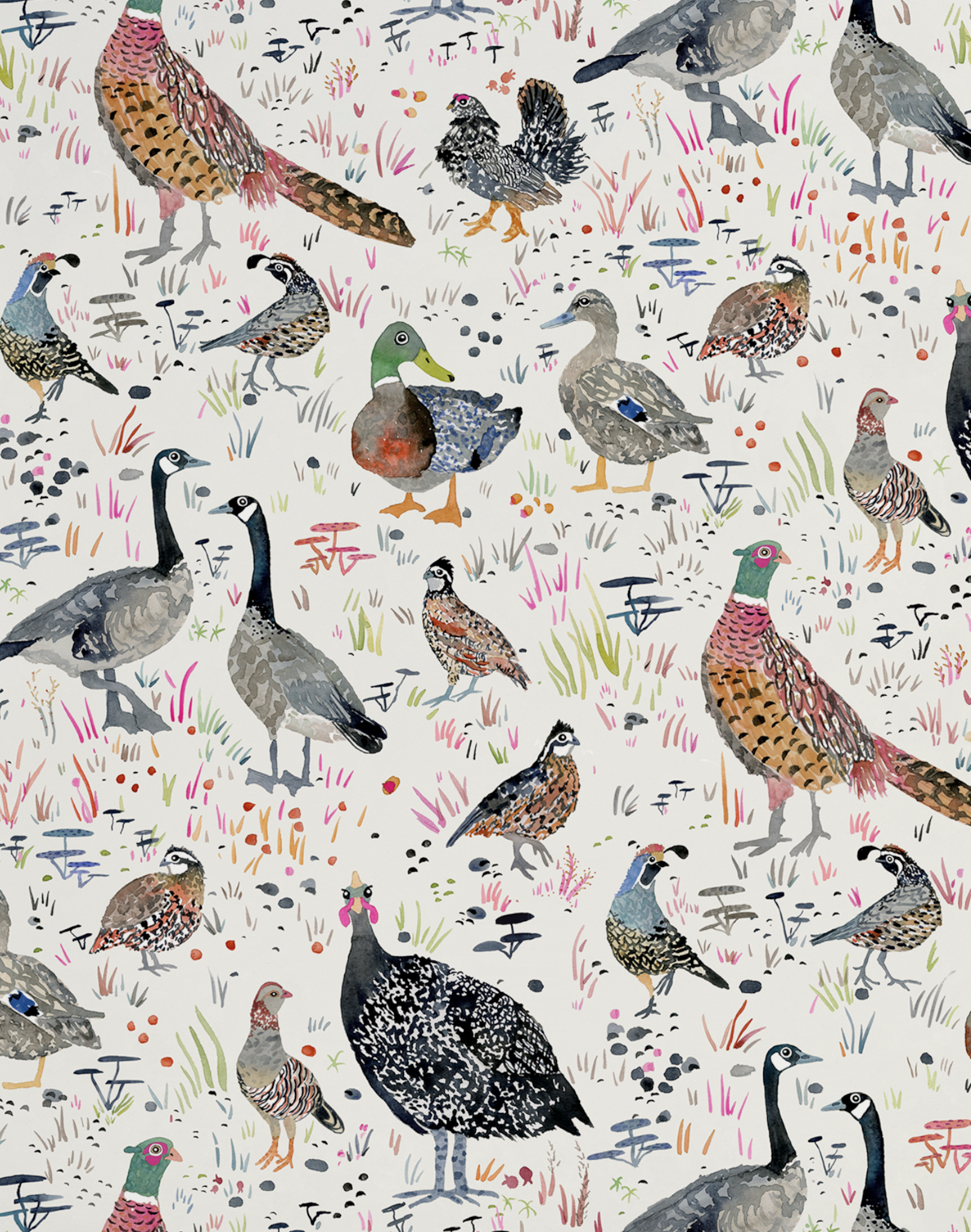 Bird Season, Multi – The Pattern Collective