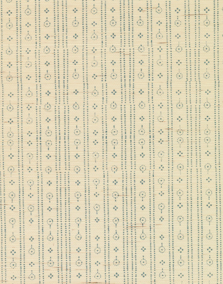 Birdlip Grasscloth, Ice Navy