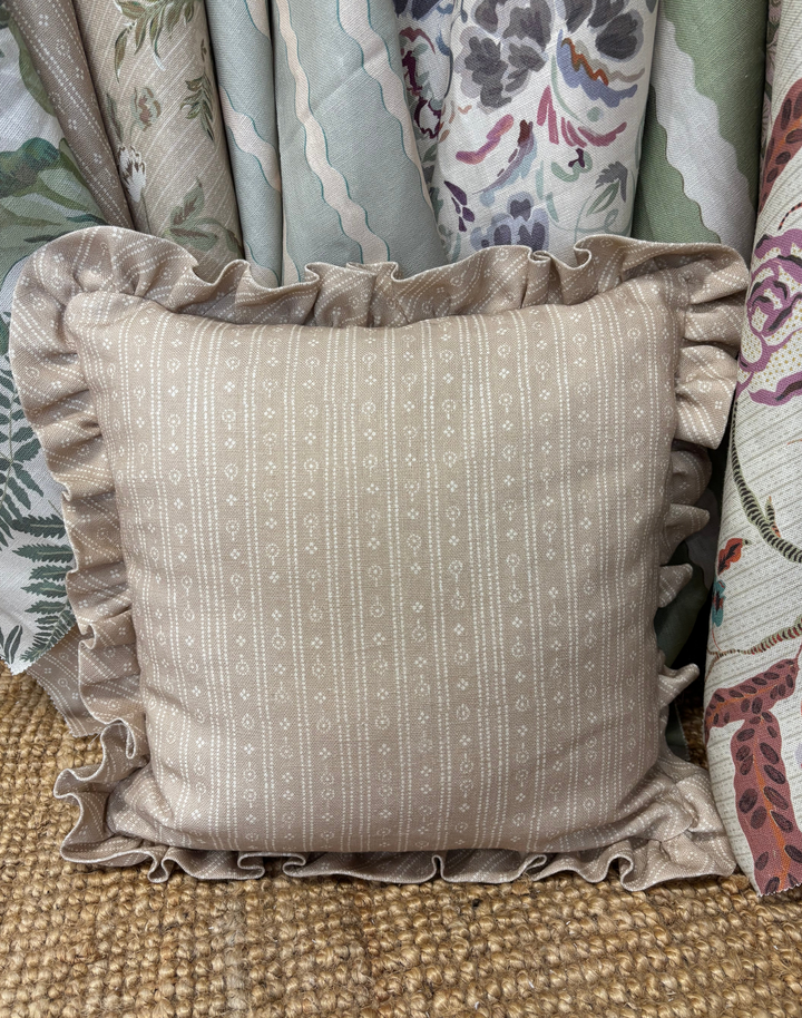 Birdlip Path, Biscuit - Linen Fabric