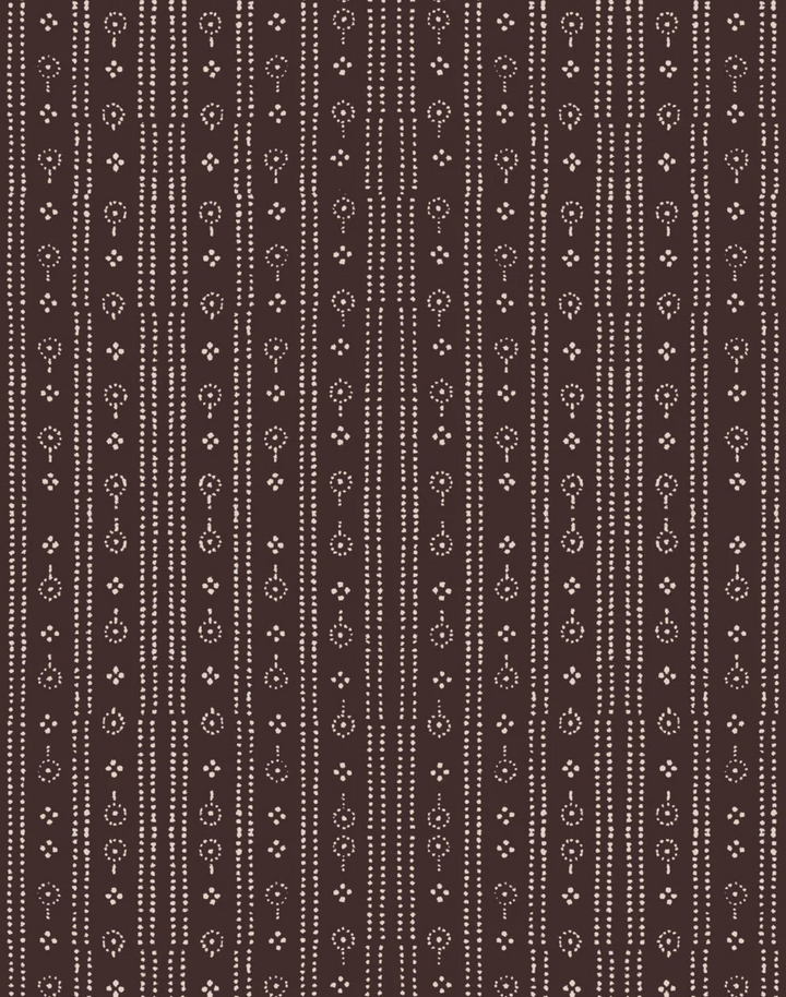 Birdlip Path, Conker - Linen Fabric