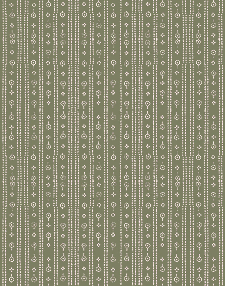 Birdlip Path, Hunter - Linen Fabric