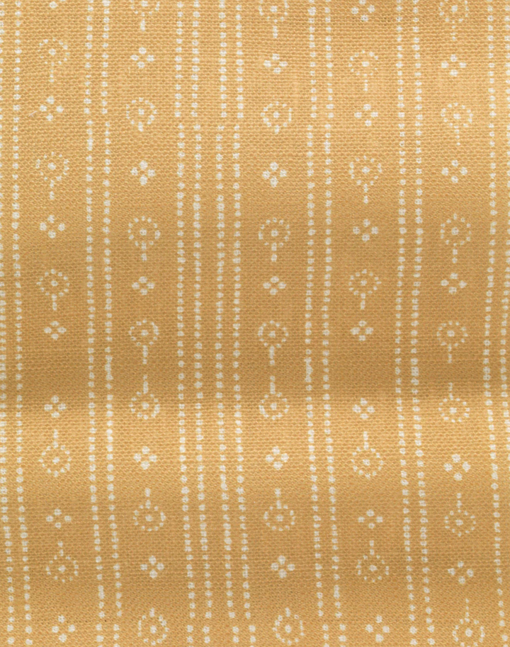 Birdlip Path, Saffron - Linen Fabric