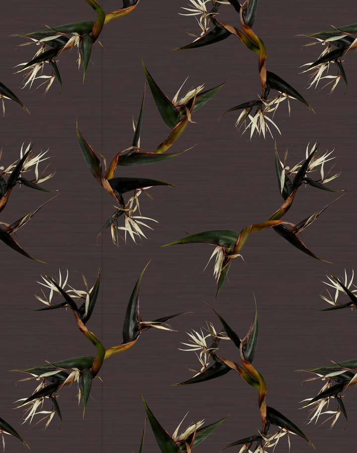 Bird of Paradise Nicolai Grasscloth, Ash