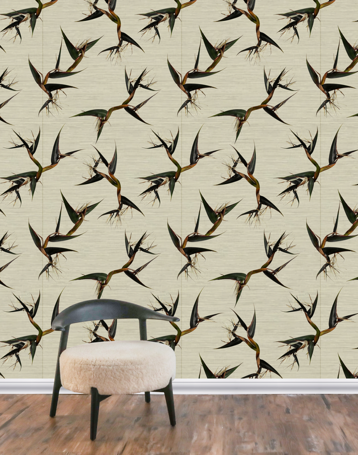 Bird of Paradise Nicolai Grasscloth, Natural