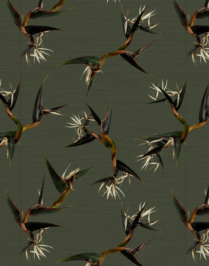 Bird of Paradise Nicolai Grasscloth, Spruce