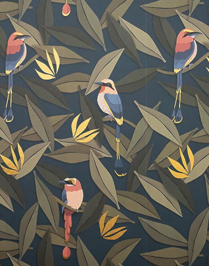 Birds, Blue & Gold