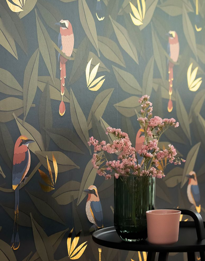 Birds, Blue & Gold