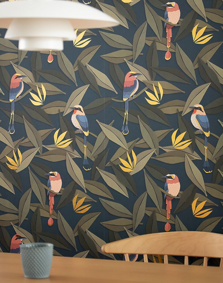 Birds, Blue & Gold