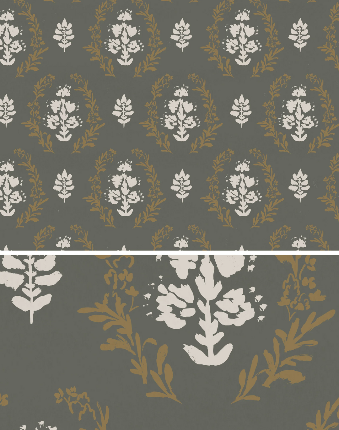Block Print No.2, Olive