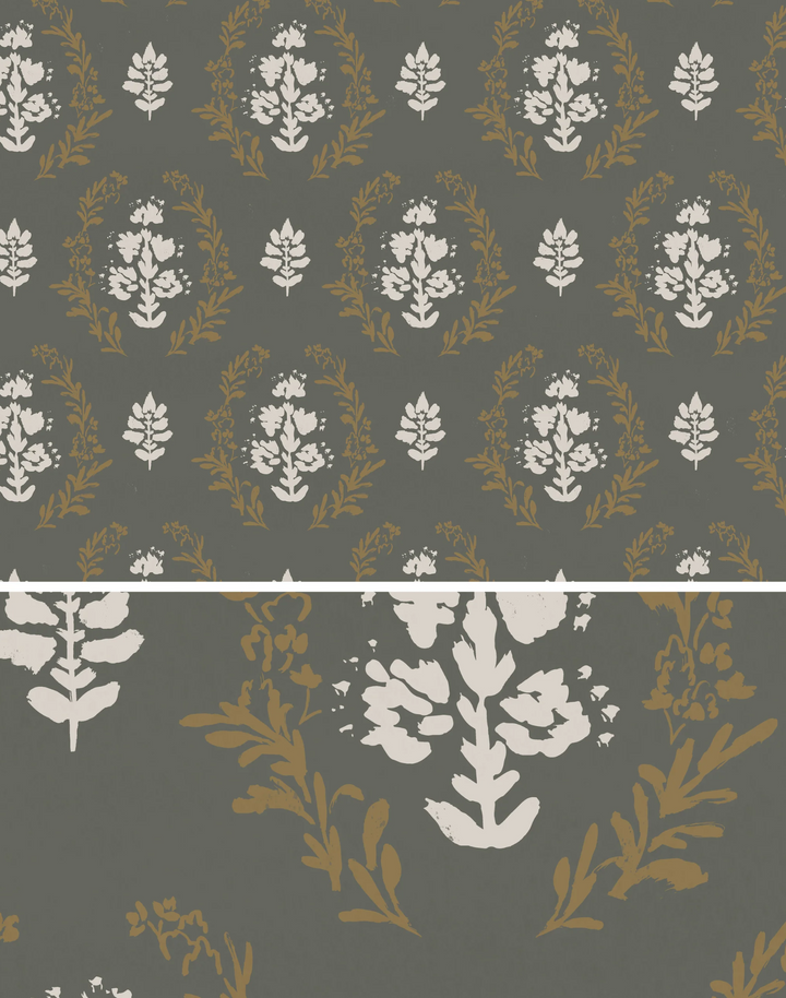 Block Print No.2, Olive