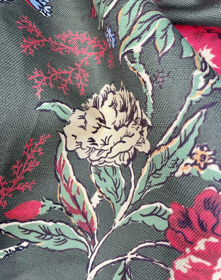 Bloomin Lovely, Verdant - Linen Fabric