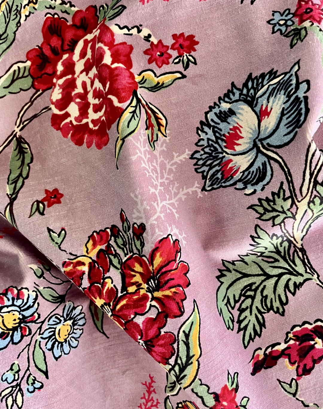 Bloomin Lovely, You Got Me Blushing - Velvet Fabric