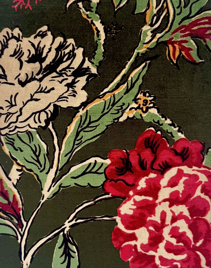 Bloomin Lovely, Verdant - Velvet Fabric