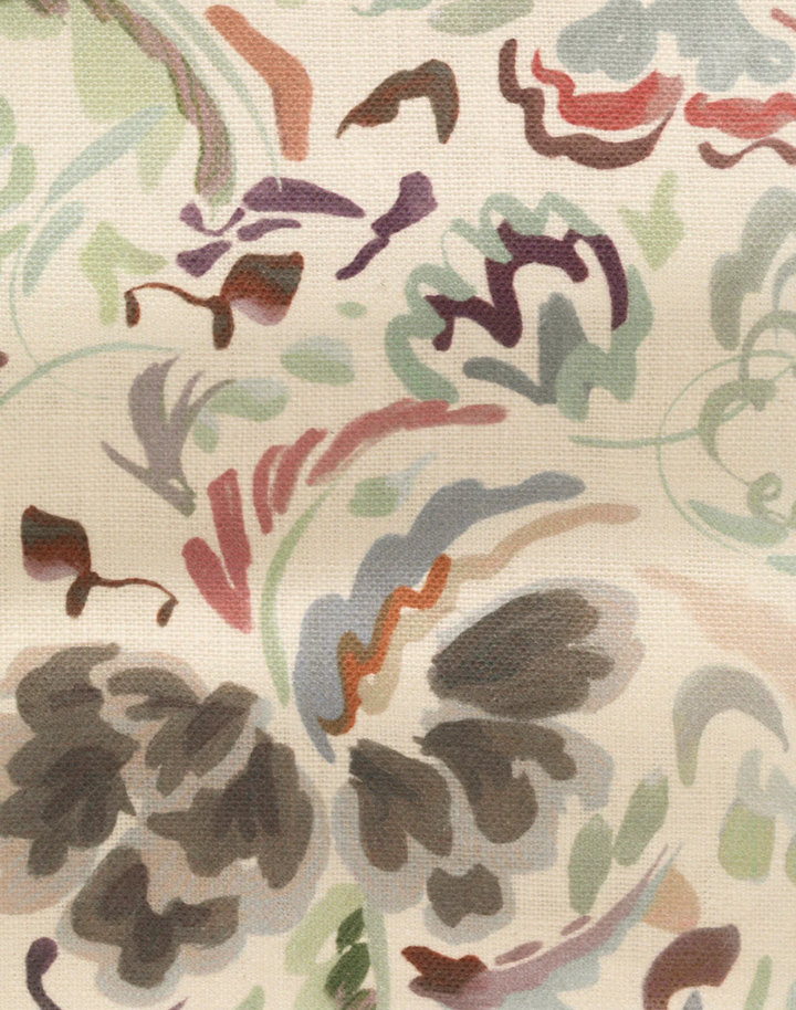 Bloomsbury Petite, Verdigris - Linen Fabric