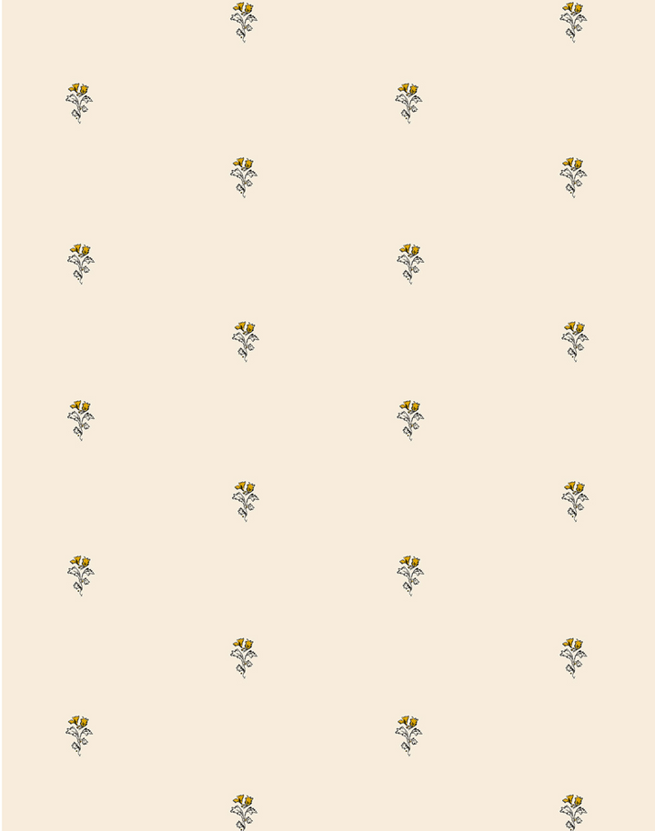 Blossom Bouquet Grasscloth, Honey Glow WPLR0123