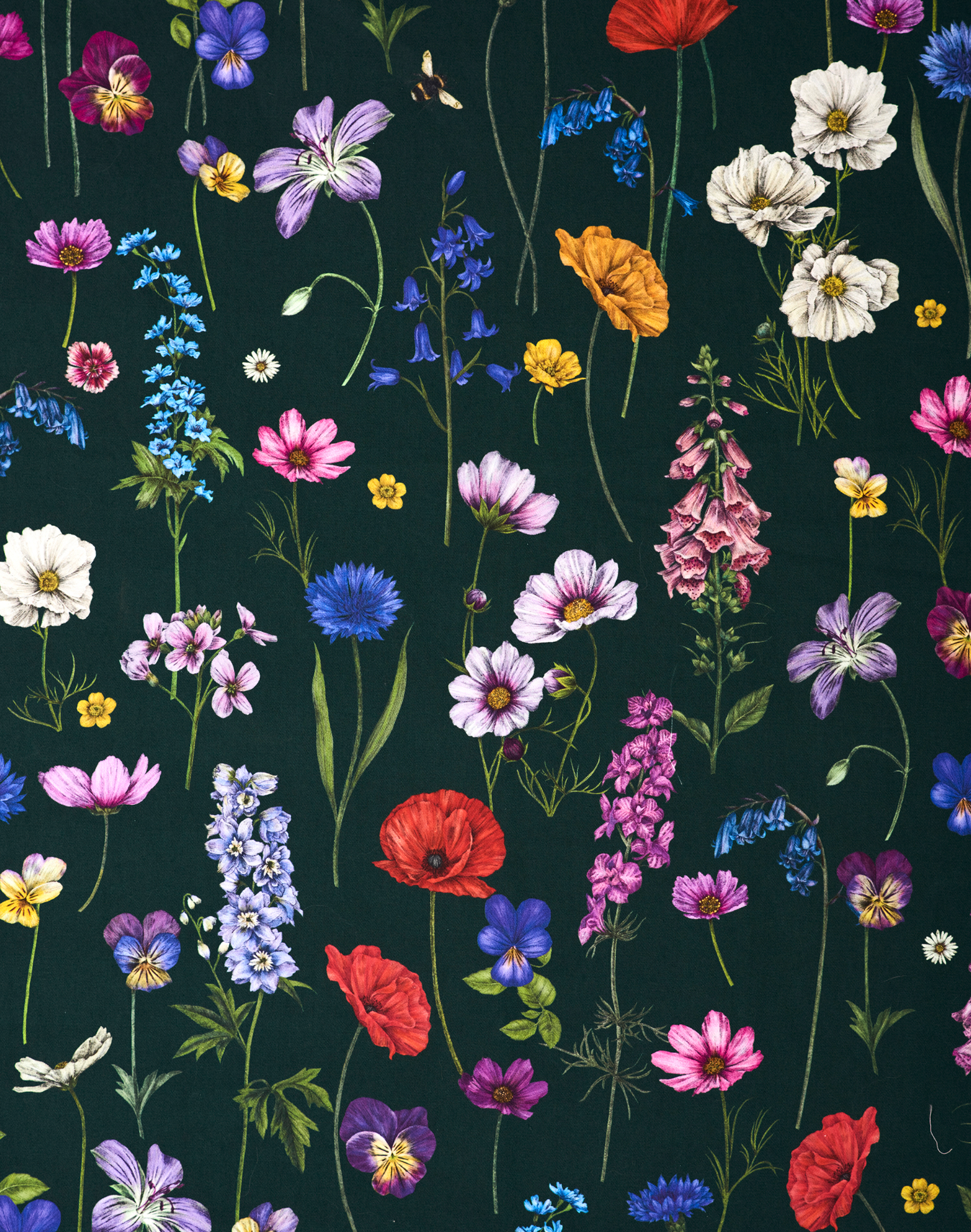 Botanica, Green - GOTS ECO Cotton Drill – The Pattern Collective