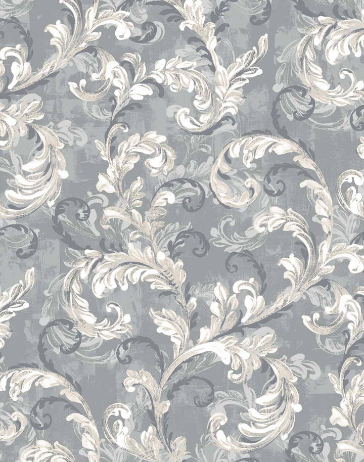 Byzantine Damask, Pearl D00127