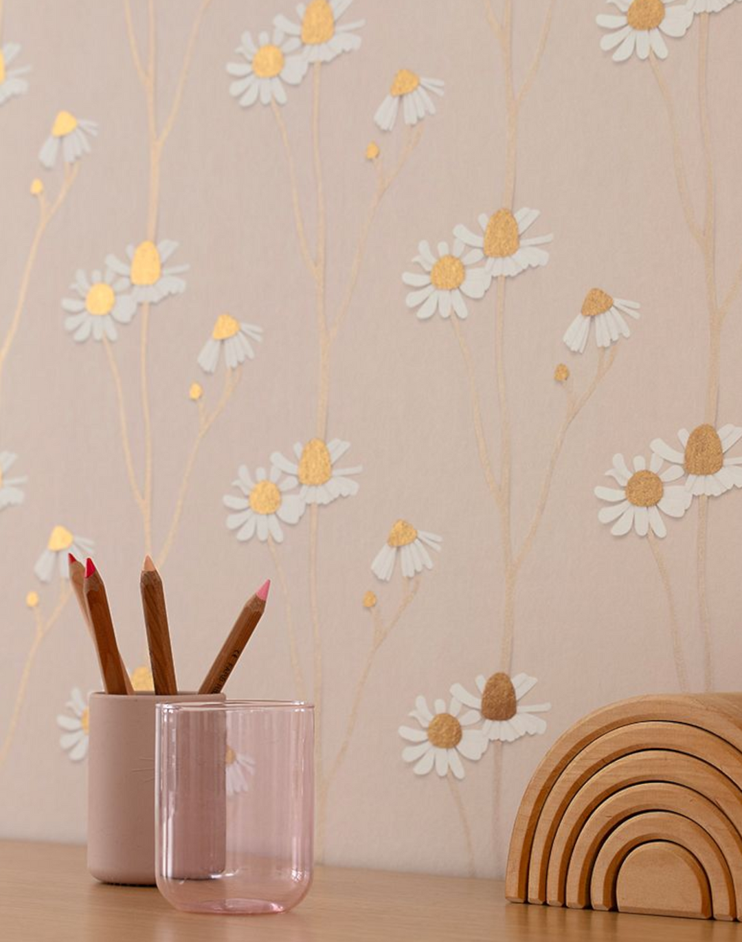 Chamomile, Powder Pink & Gold