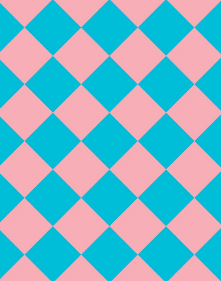 Checkmate, Blue on Pink