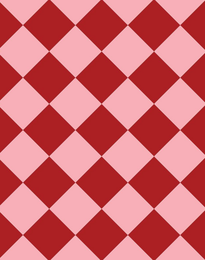 Checkmate, Red on Pink