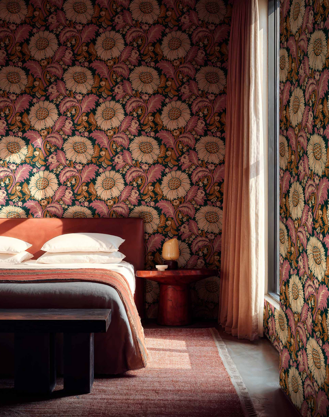Chinese Damask, Coral D00103