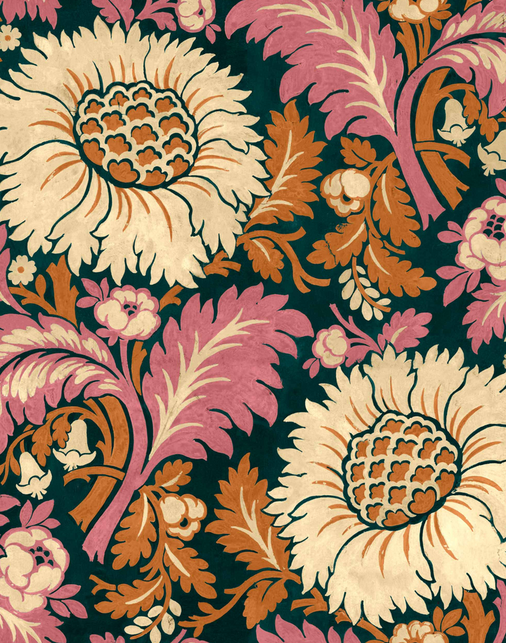 Chinese Damask, Coral D00103