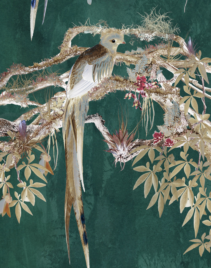 Chinoiserie, Dark Green