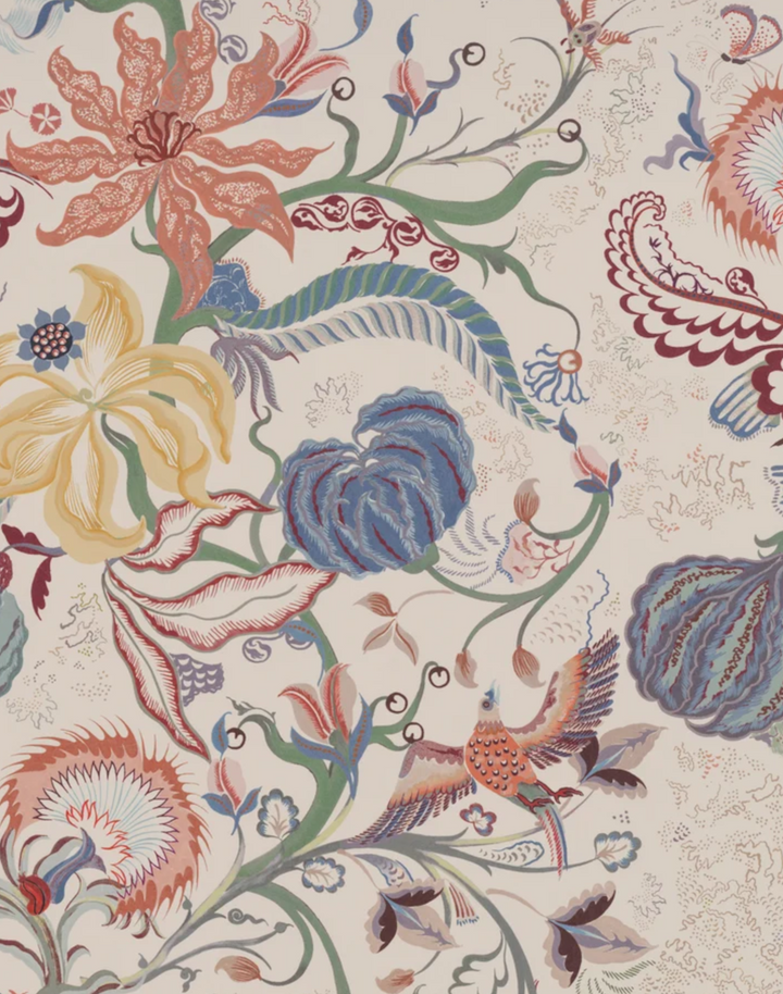 Chintz 21, Carmine Blue