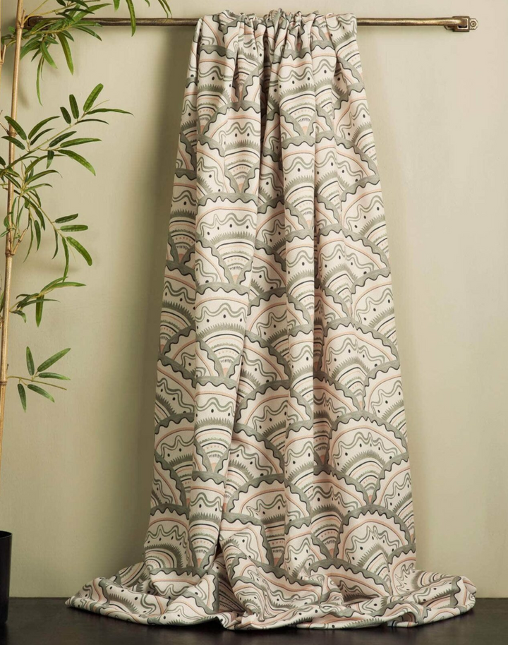 Clarice Herringbone Fabric, Verte