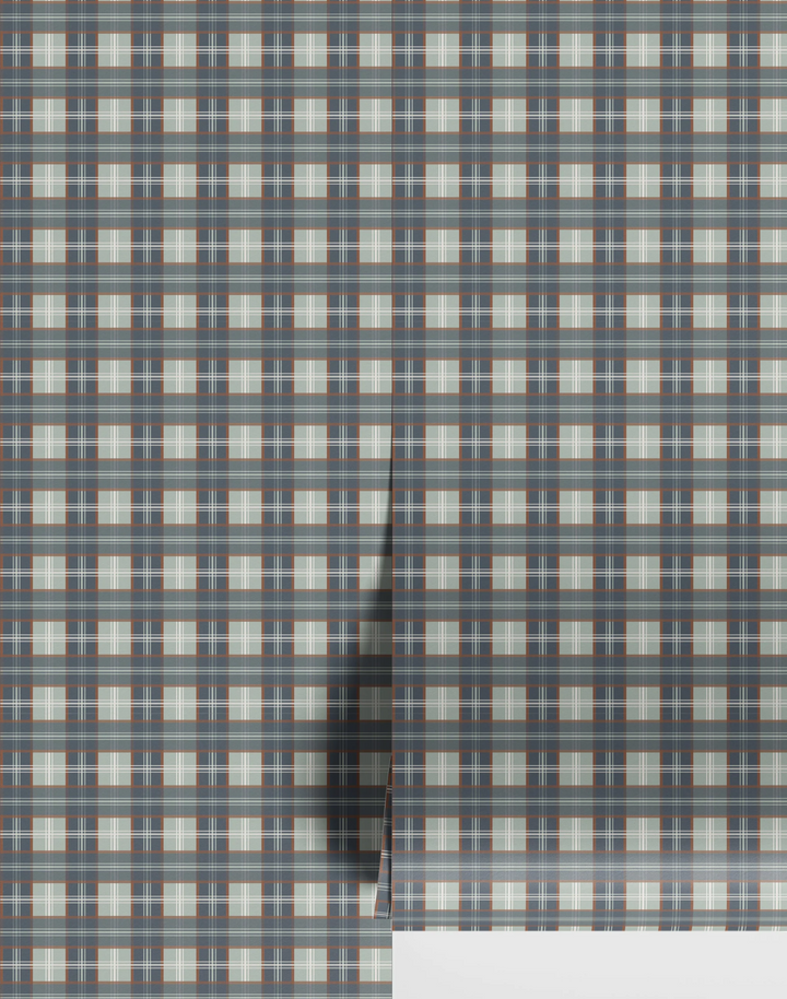 Classic Plaid, Faded Navy