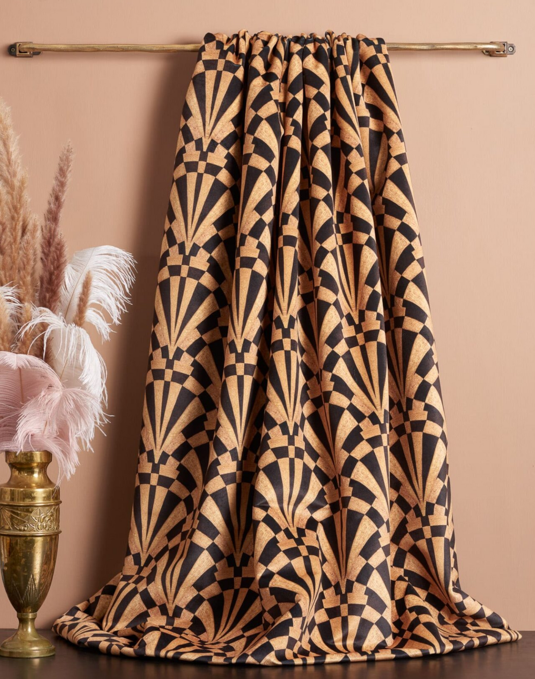 Cleo Velvet Fabric, Gold