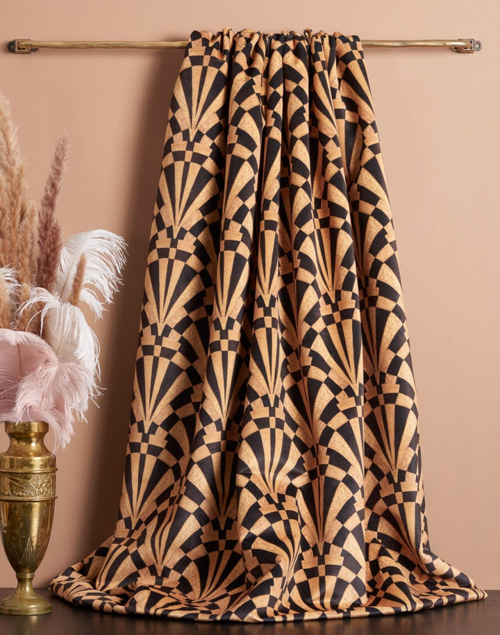 Cleo Velvet Fabric, Gold